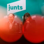 Laura Borràs y Jordi Turull en el congreso de Junts