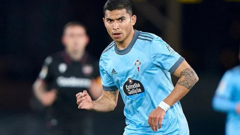 Orbelín Pineda con el Celta de Vigo.