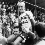 Fotografía de archivo (Eibar, abril de 1965), del ciclista abulense Julio Jiménez, de 87 años, que ha muerto esta madrugada en el hospital Nuestra Señora de Sonsoles de Ávila