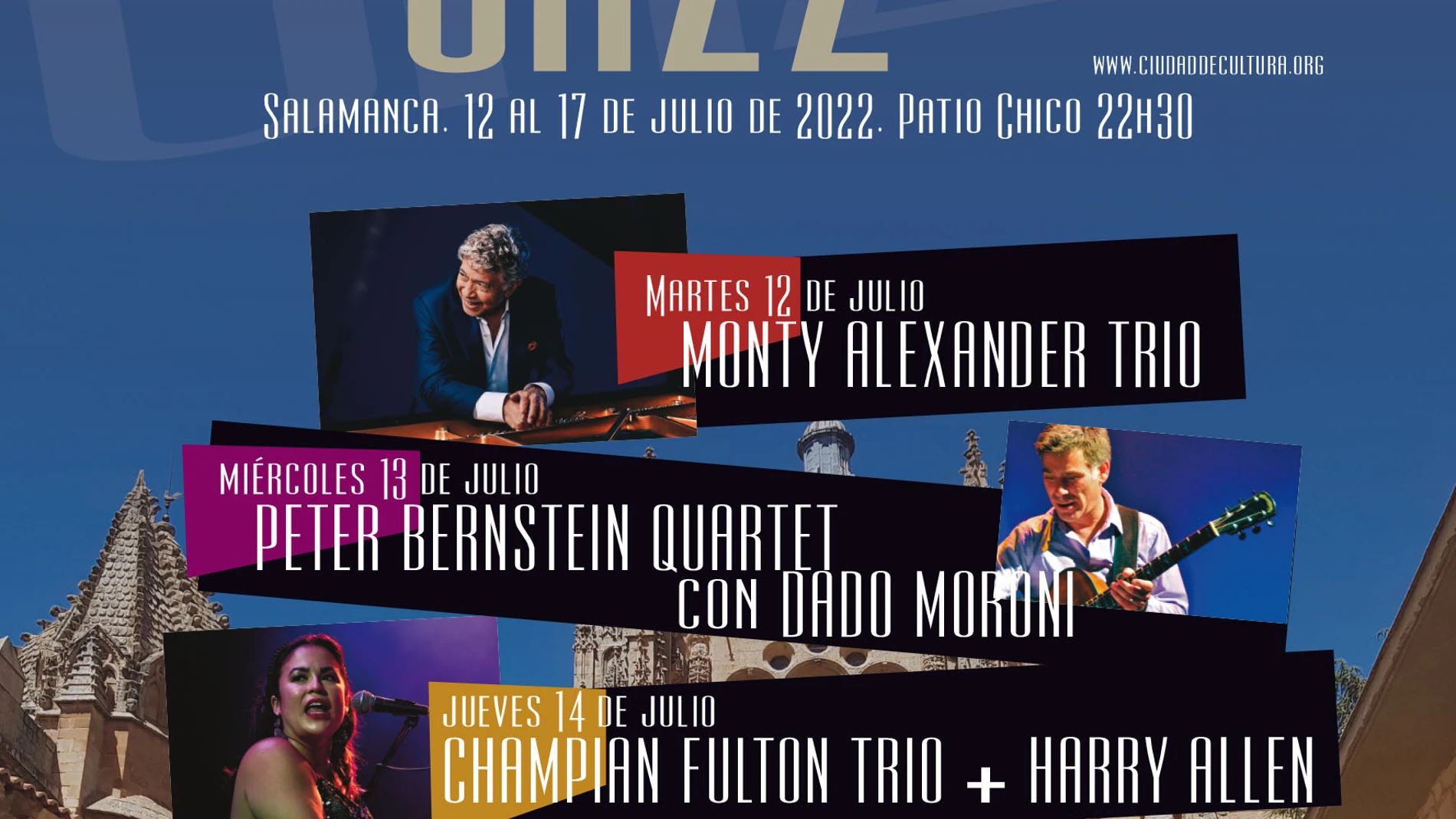 Cartel del ciclo de jazz en Salamanca