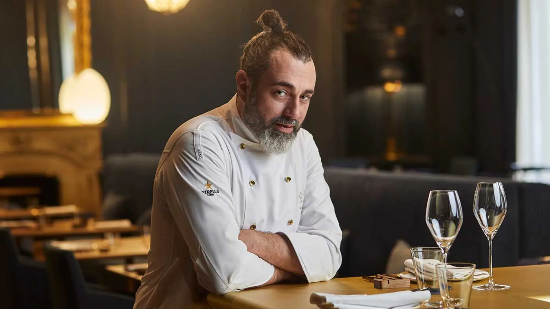 Rafa Zafra en el restaurante Amar Barcelona.