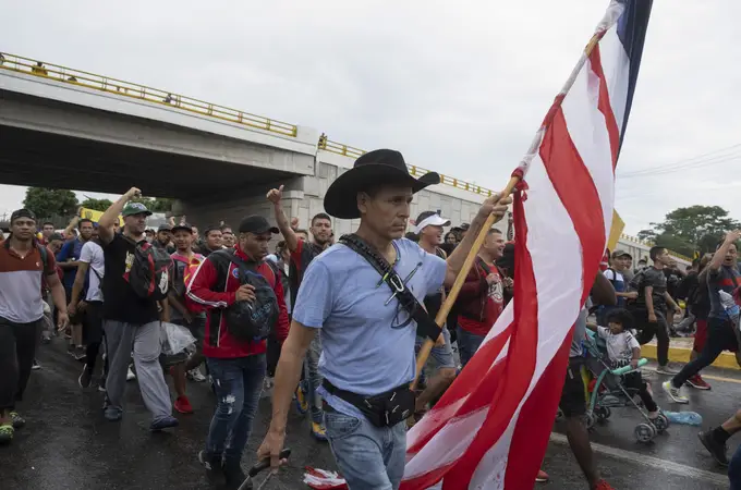 La caravana migrante presiona la Cumbre de las Américas