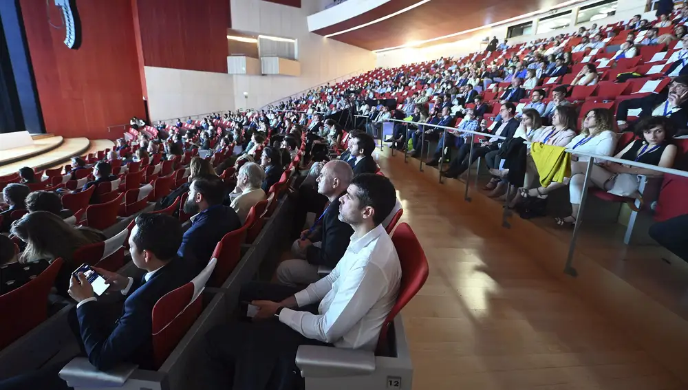 Aspecto que presentaba el Fórum Evolución de Burgos en la primera jornada del Congreso nacional de Urología