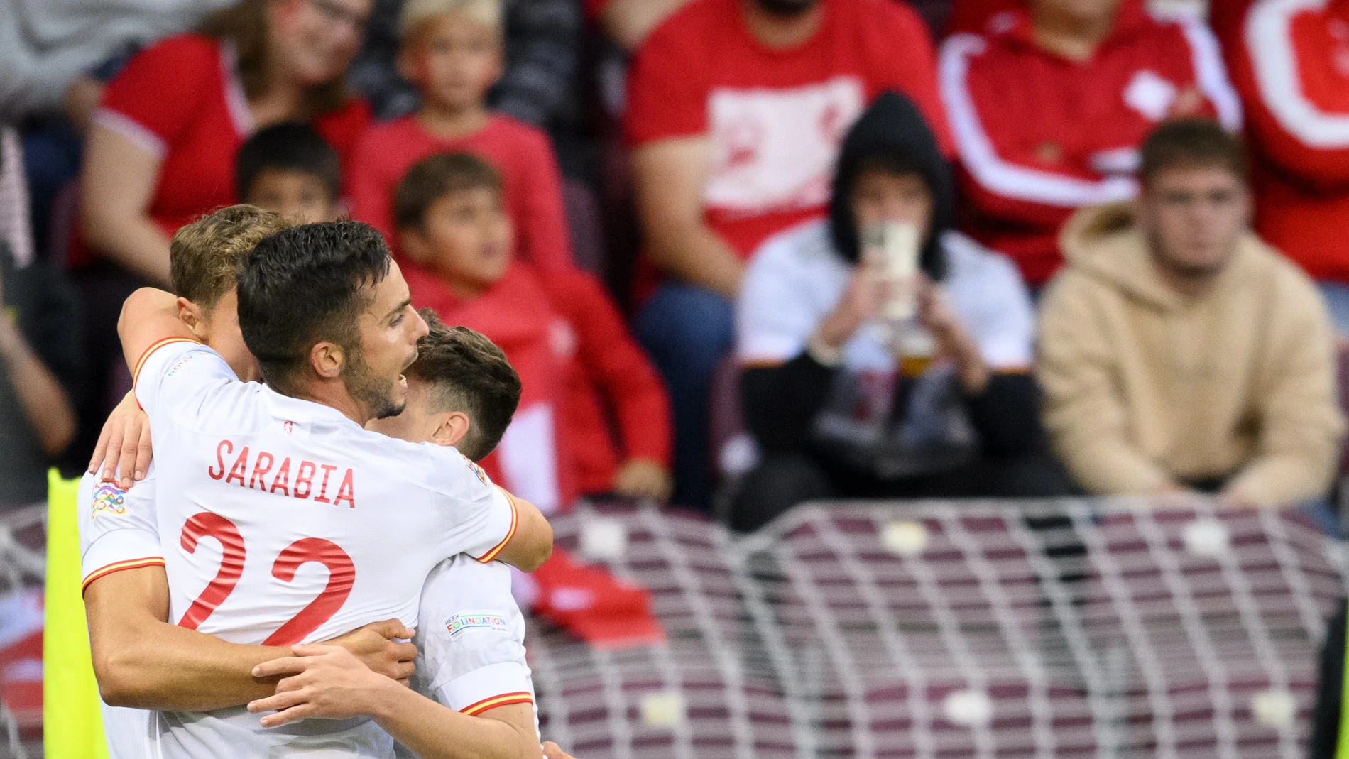 Sarabia marcó el gol que dio el triunfo a España ante Suiza