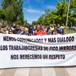 Reciente manifestación de los trabajadores de Fico Soria
