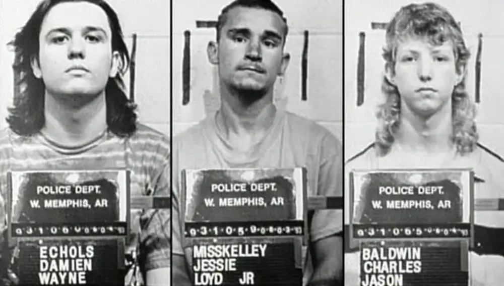 Ficha policial de Echols, Misskelley y Baldwin