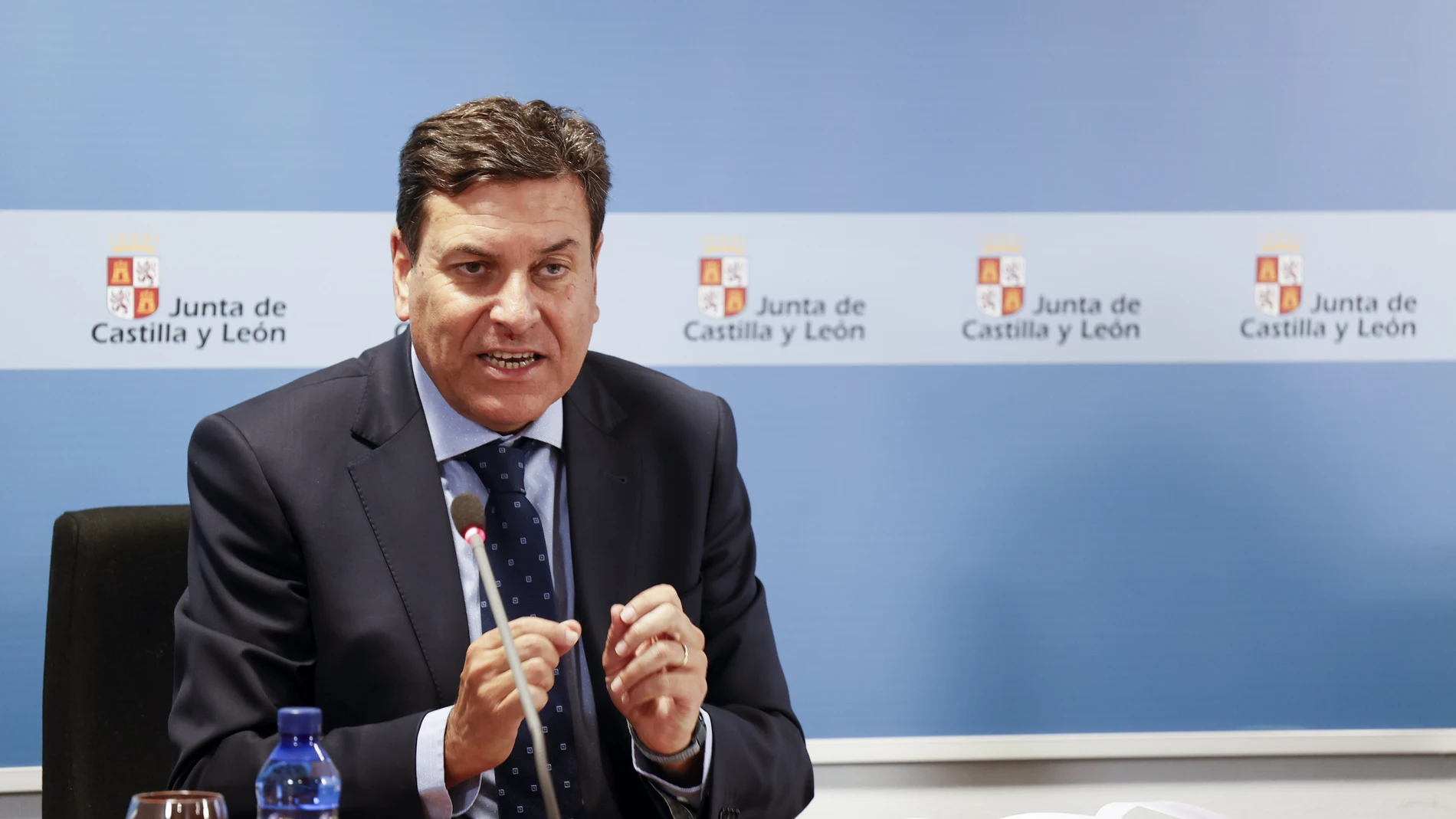 El consejero de Economía y Hacienda y portavoz, Carlos Fernández Carriedo, presenta la Contabilidad Regional de Castilla y León correspondiente al primer trimestre de 2022