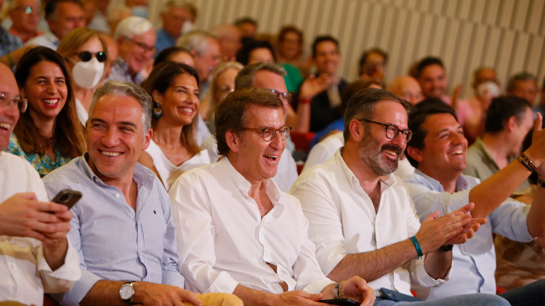 El presidente del PP, Alberto Núñez Feijoó , en el acto electoral de campaña para los comicios autonómicos del próximo día 19 a 11 de junio del 2022 en Córdoba. Rafael Madero / Europa Press