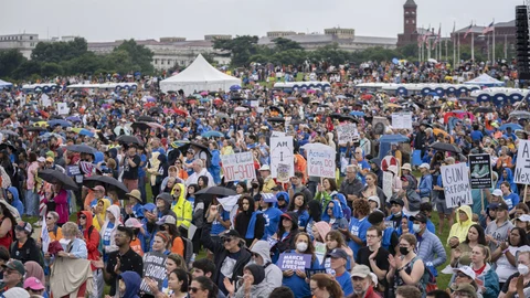 Participantes en la segunda March for Our Lives en Washington