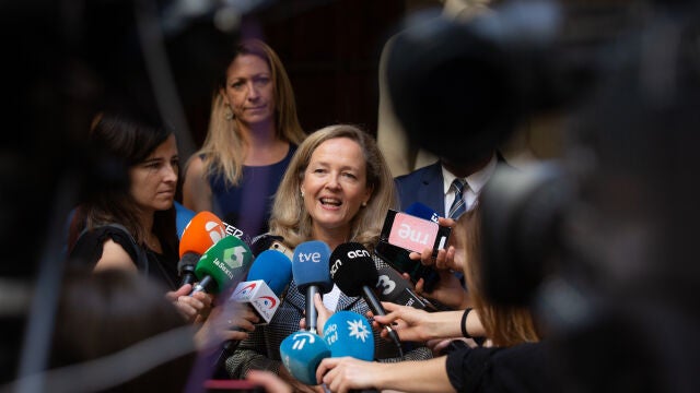 La vicepresidenta primera del Gobierno, Nadia Calviño