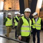 El presidente de Iberdrola, Ignacio Galán, en una visita a la central hidroeléctrica Aldeadávila