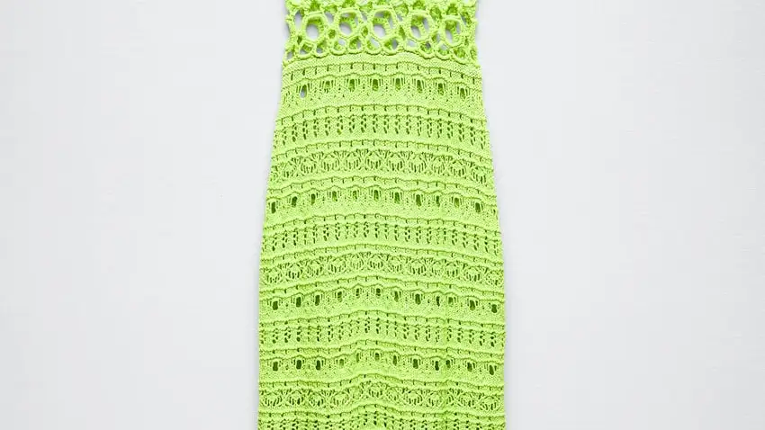 Vestido crochet.