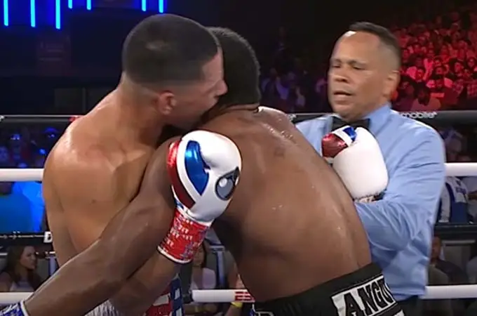Un boxeador imita a Tyson e intenta morder la oreja a un rival