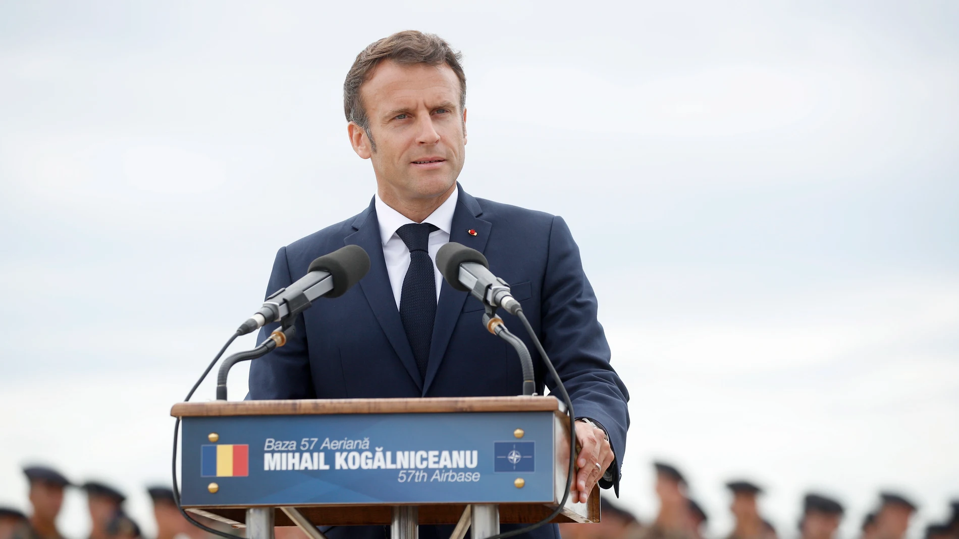 Emmanuel Macron en Rumanía
