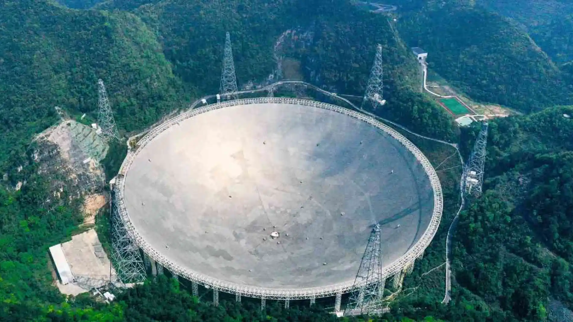 Recreación del telescopio gigante chino Sky Eye