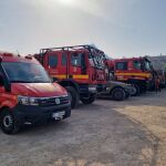 Efectivos de la Unidad Militar de Emergencias (UME) en el incendio de Artesa de Segre