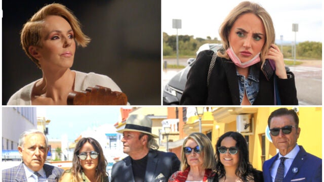 Rocío Carrasco, Rocío Flores, José Antonio Rodríguez, Gloria Mohedano, Ortega Cano y Gloria Camila