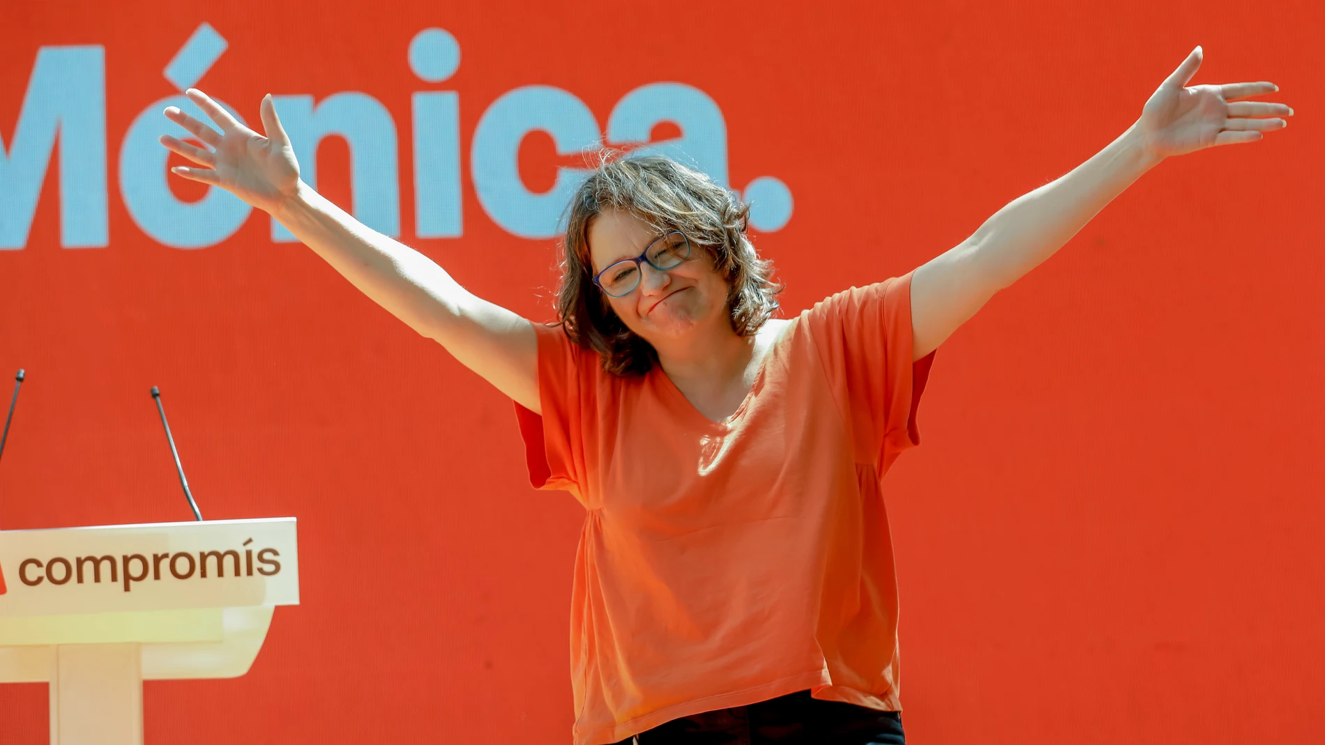 La vicepresidenta del Gobierno valenciano Mónica Oltra, el sábado en Valencia