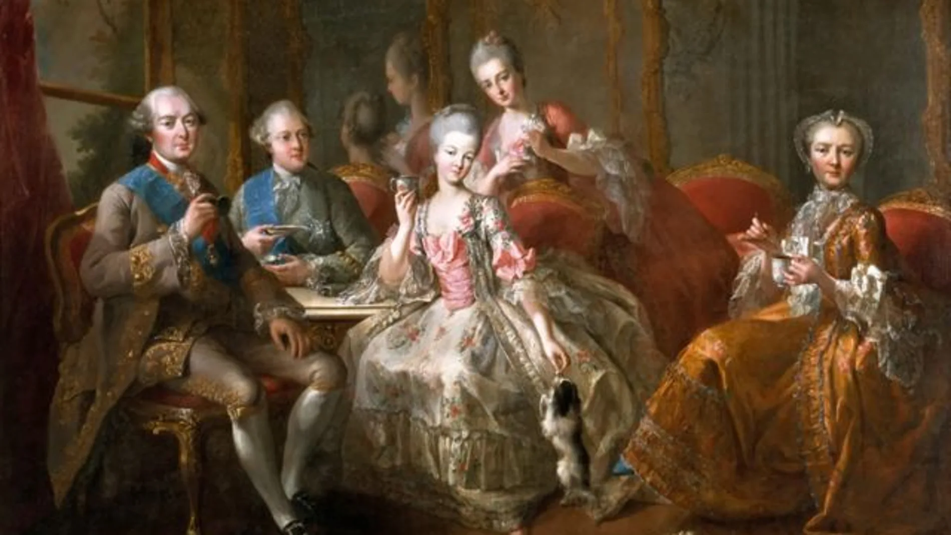 El cuadro del Duque de Penthièvre y su familia, pintado por Jean-Baptiste Charpentier, en 1763