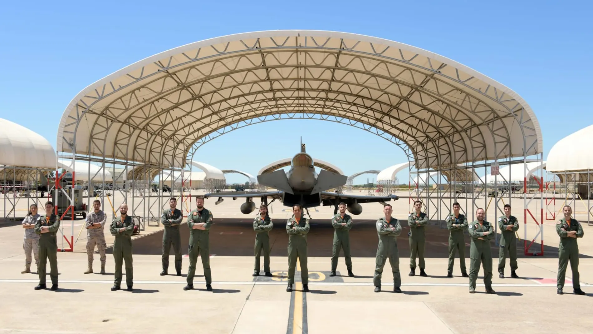 Imagen de los nuevos pilotos del Ejército del Aire