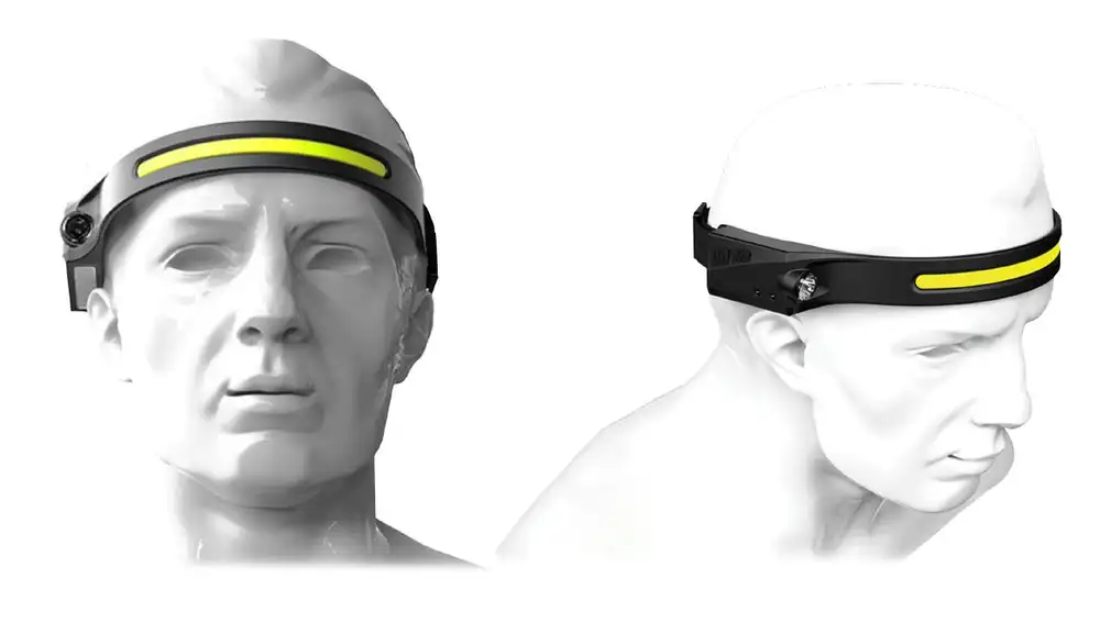 Linterna frontal barata para excursiones, senderismo, acampada, campamentos de verano, running...