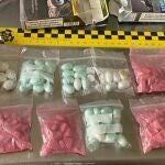 Droga incautada hace unos días en Punta Ballena (Mallorca)