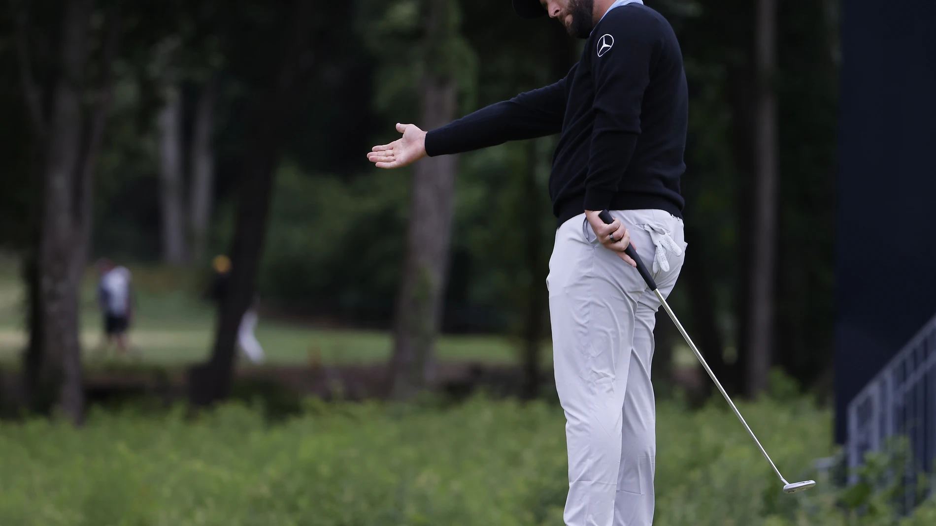 Jon Rahm, durante la tercera jornada del US Open de golf