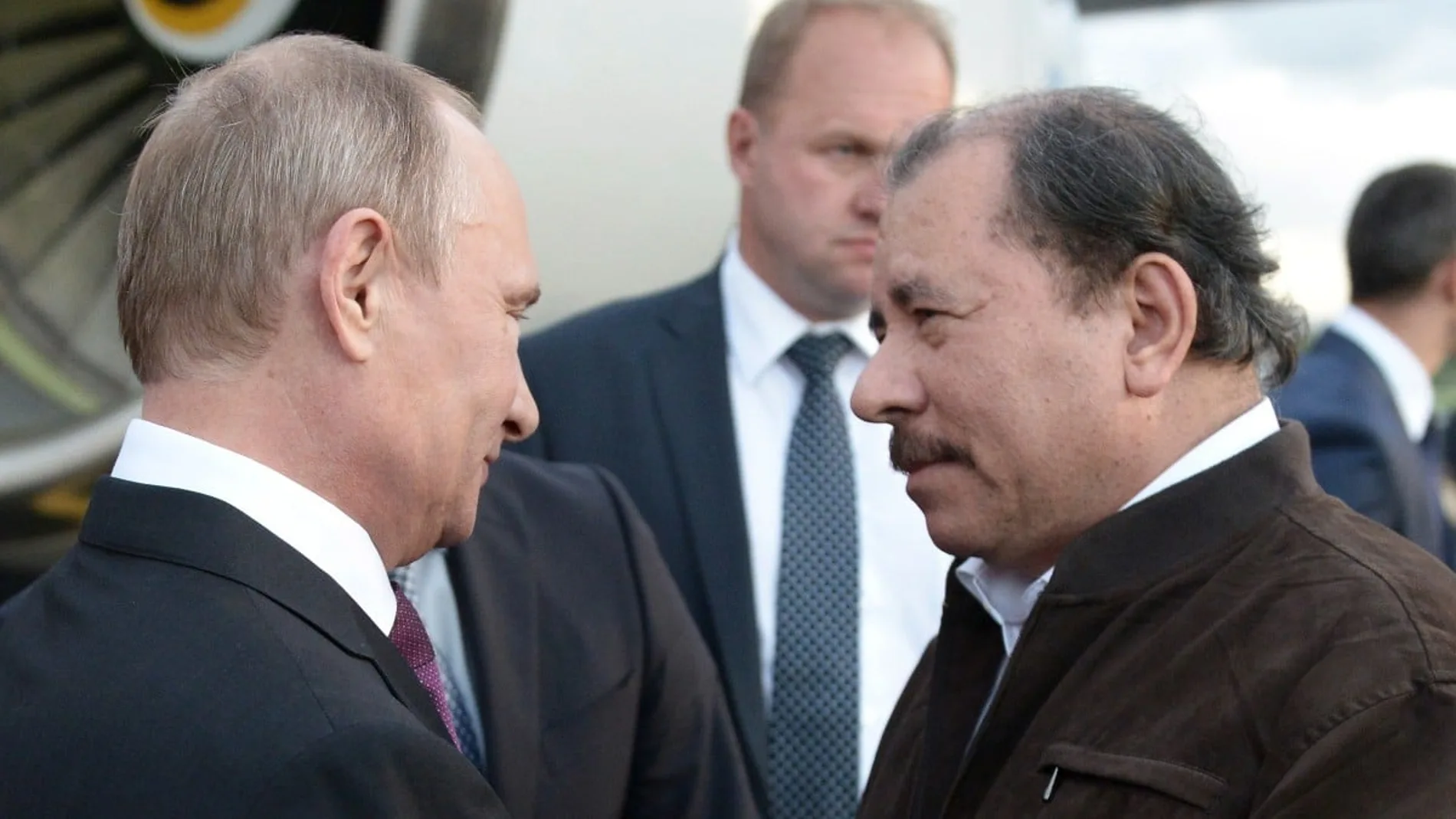 El presidente de Rusia, Vladimir Putin, y su homólogo nicaragüense, Daniel Ortega