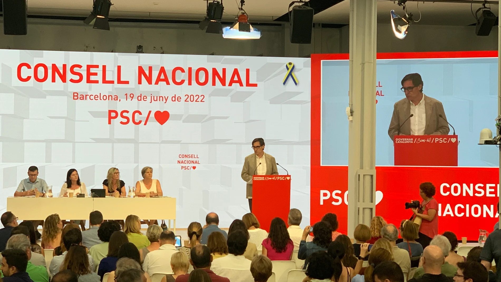 El líder del PSC, Salvador Illa, interviene en el Consell Nacional del PS EUROPA PRESS 19/06/2022