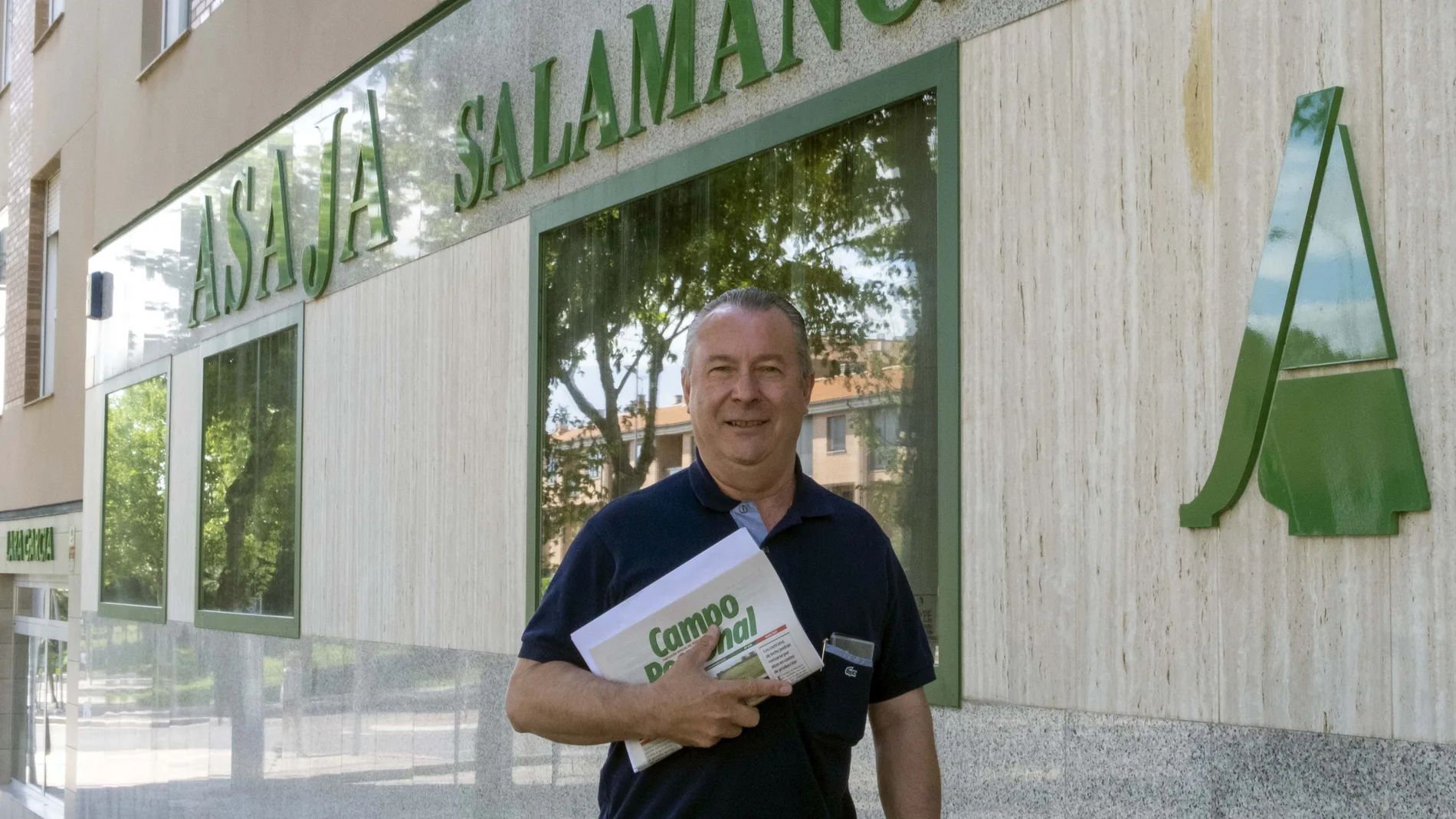 El presidente de Asaja Castilla y León, Donaciano Dujo, analiza el estado actual de los cereales