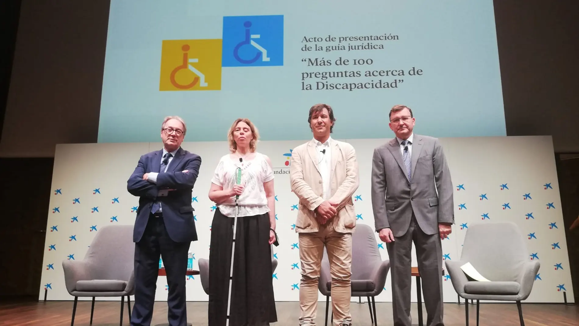 Marc Simón, Virginia Carcedo, Gregorio Saravia y José Ángel Martínez Sanchiz en la presentación de la guía