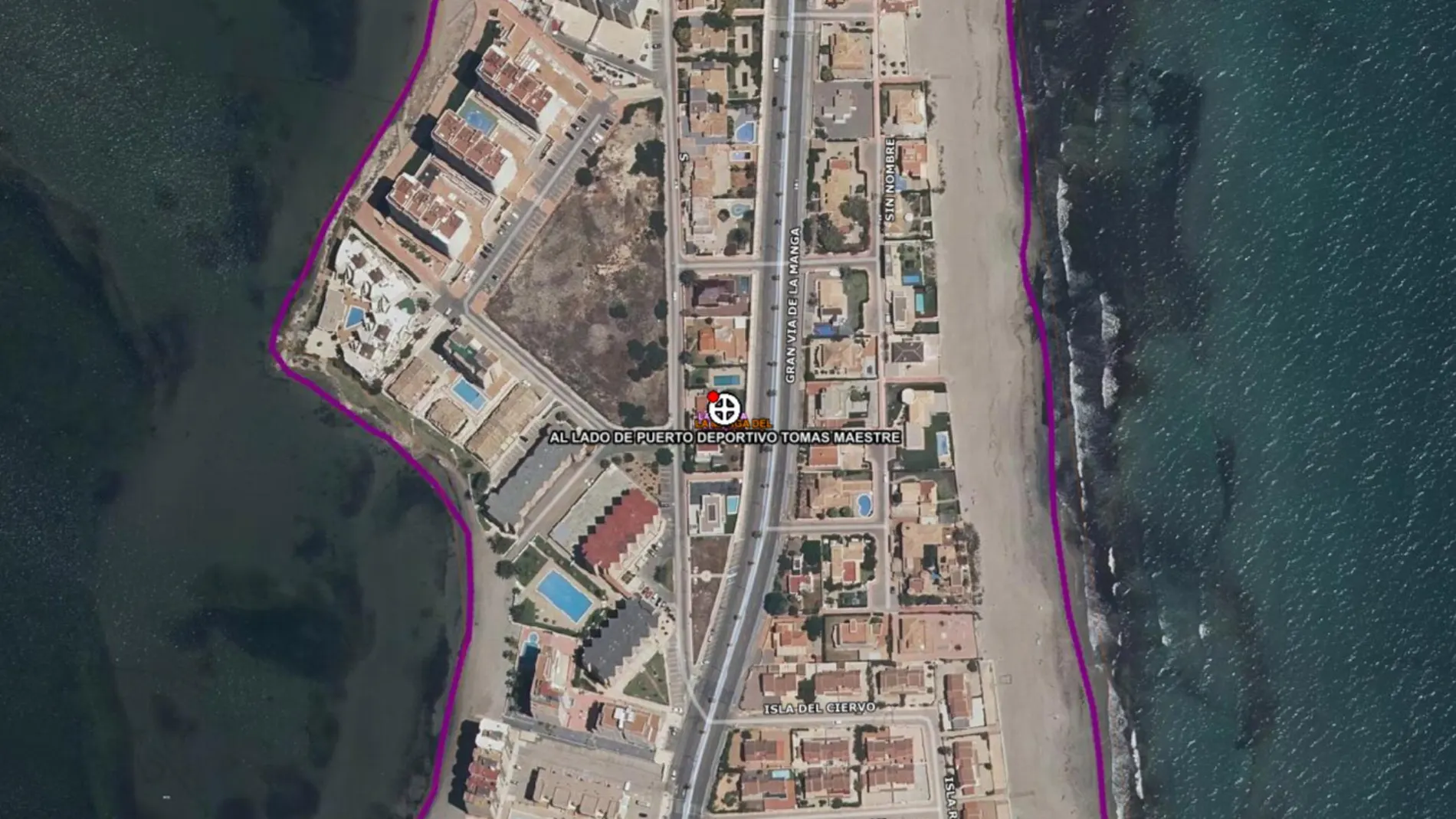 Lugar en el que se ha producido el accidente laboral en San Javier