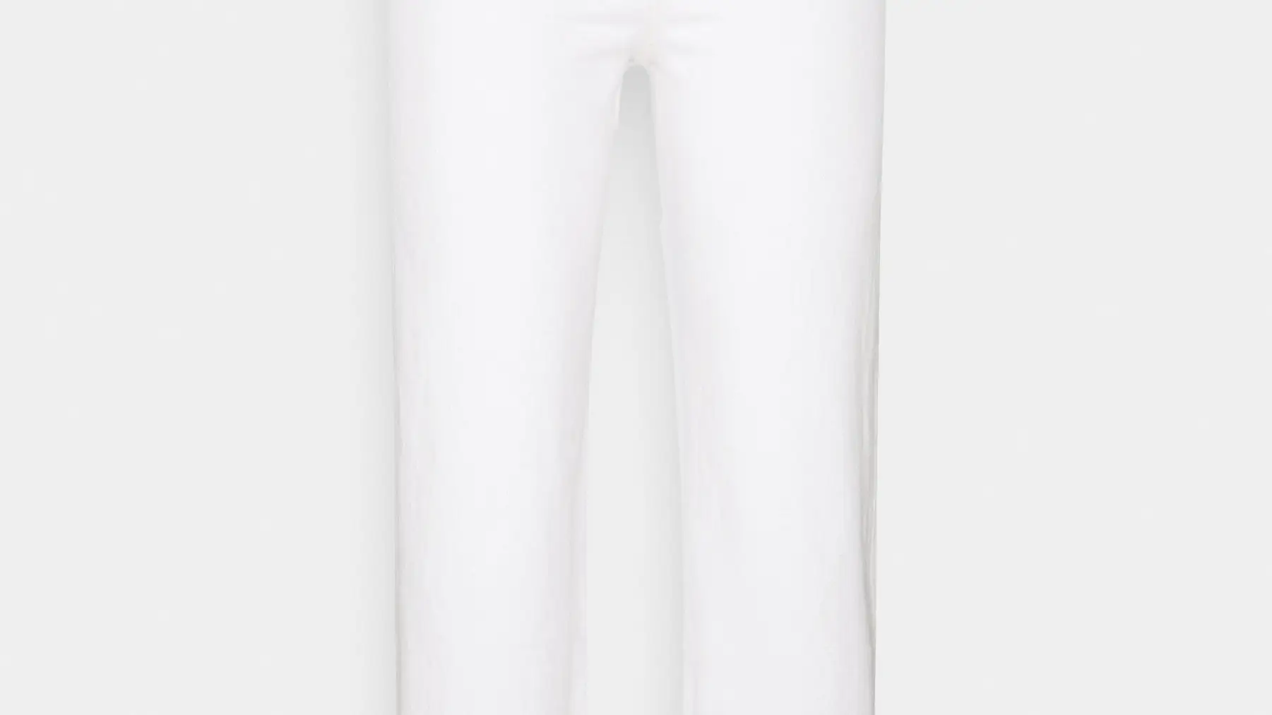 Jeans rectos tobilleros Ribcage en color blanco, de Levis