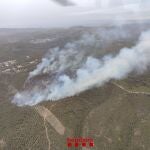 Imagen del incendio de Sant Pere de Ribes