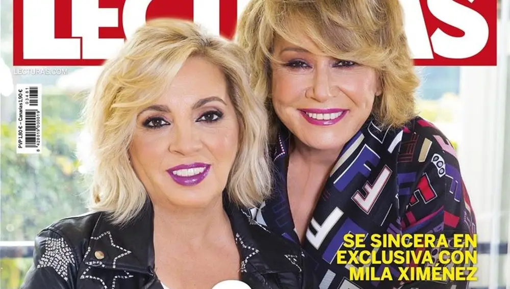 Carmen Borrego y Mila Ximénez en la portada de la revista 'Lecturas'