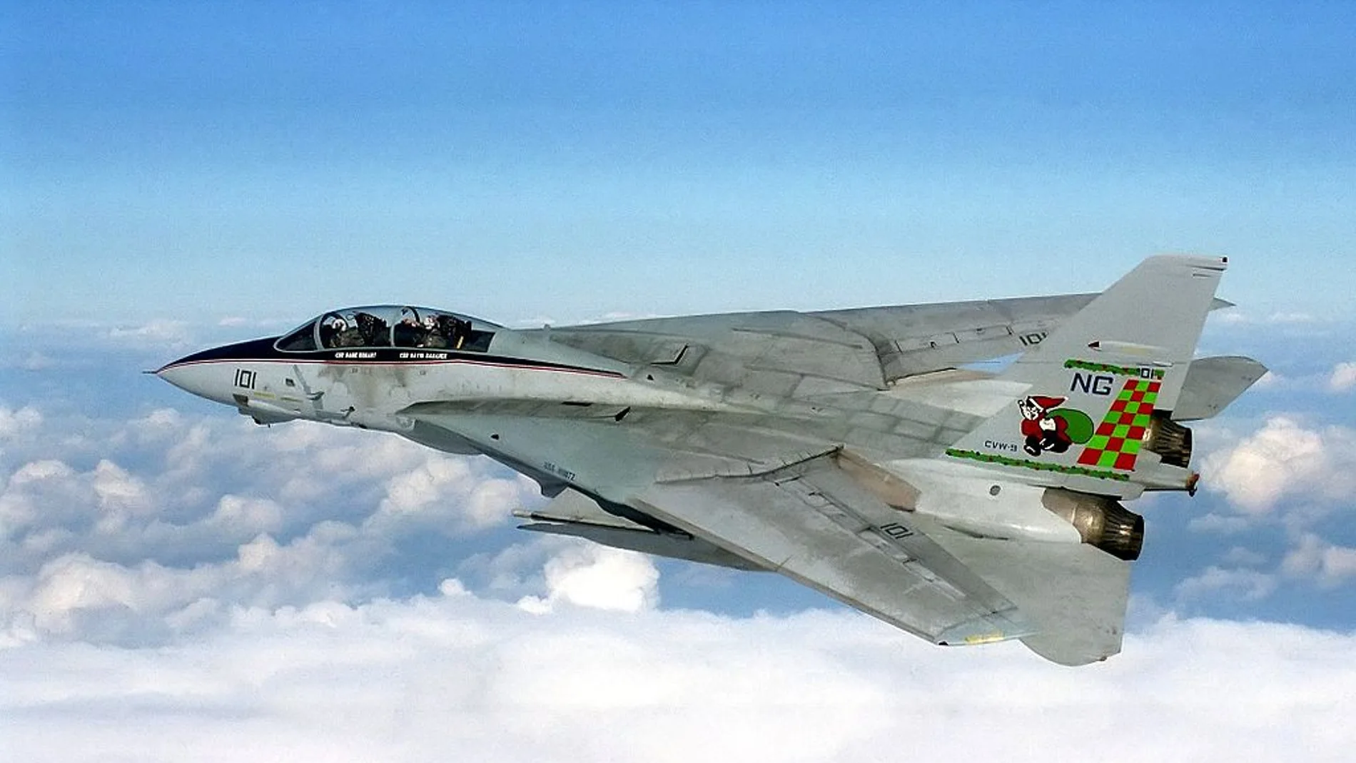 Un caza Grumman F-14 Tomcat como el que se ha estrellado en Irán