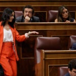 La líder de Ciudadanos, Inés Arrimadas, en el Congreso durante la última sesión de control al Gobierno el pasado miércoles