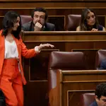 La líder de Ciudadanos, Inés Arrimadas, en el Congreso durante la última sesión de control al Gobierno el pasado miércoles