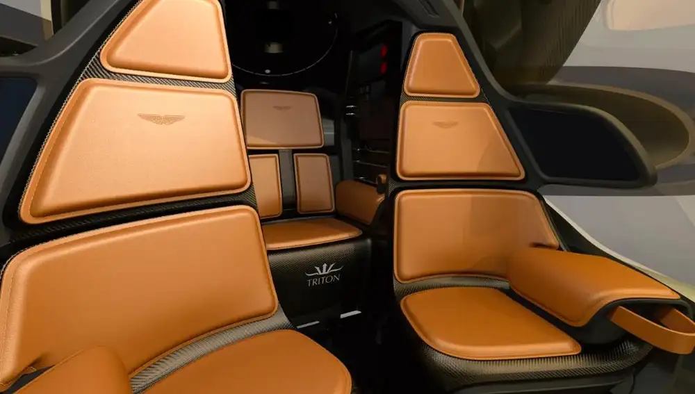 Interior del submarino de Aston Martin