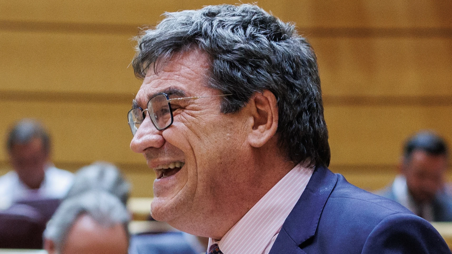 El ministro de Inclusión, Seguridad Social y Migraciones, José Luis Escrivá, interviene durante una sesión plenaria, en el Senado