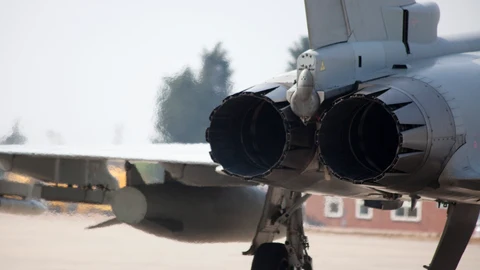 Imagen de los motores de Eurojet que monta el Eurofighter