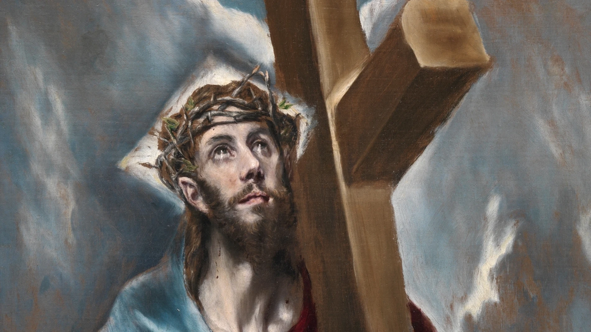 Cristo amarrado a la cruz, de El Greco