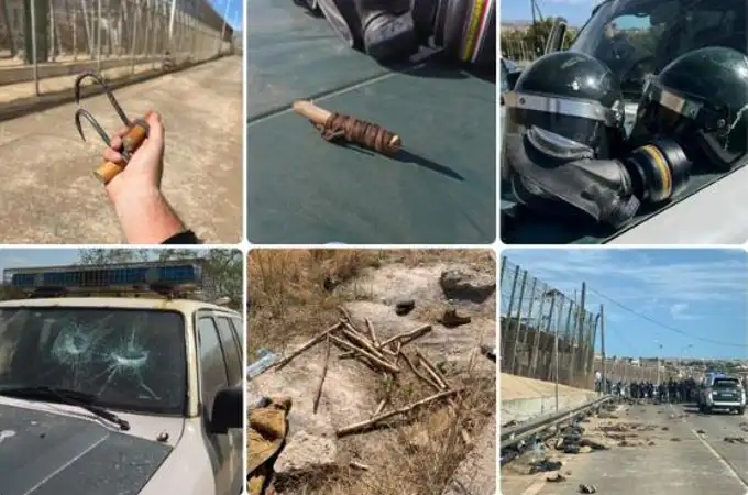 Violento asalto en Melilla: “Venían con piedras, palos, barras de acero y hasta una radial”