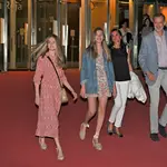 Los Reyes y las Infantas salen del Teatro Canal tras disfrutar de la obra de María Pages 25/06/2022