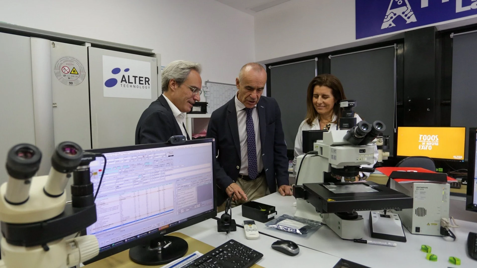 Muñoz, en las instalaciones de Alter Technology