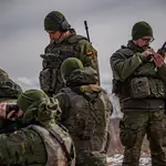 Militares españoles desplegados con la OTAN en Letonia