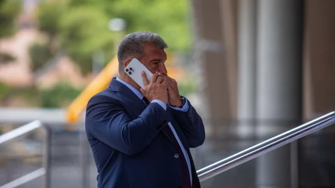 El presidente del FC Barcelona, Joan Laporta