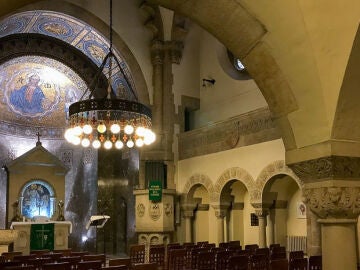 Interior de la iglesia alemana de Madrid