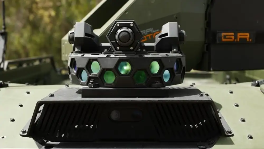 El sistema OTHELLO montado en un vehículo de combate