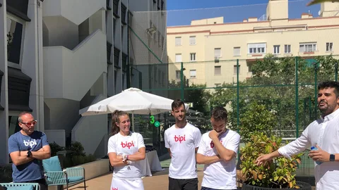 Martita Ortega, Momo González y Javi Rico juntos en un evento en Madrid